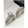 Image 2 : Stunning 1.0 Carat Solitaire double ring engagement and wedding ring set