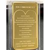 Image 2 : The Ten Commandments .999 Fine gold CLAD (plated) cased commemorative wafer bar one troy ounce