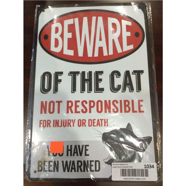 Aluminium Beware Sign