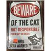 Image 1 : Aluminium Beware Sign