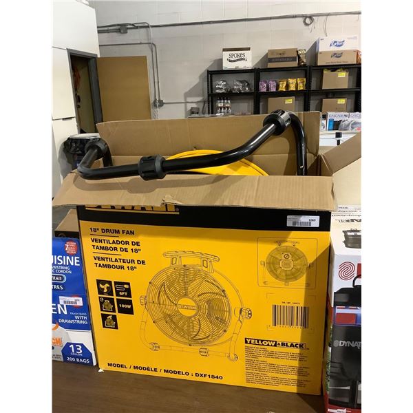 Dewalt 18in Drum Fan - Model: DXF1840