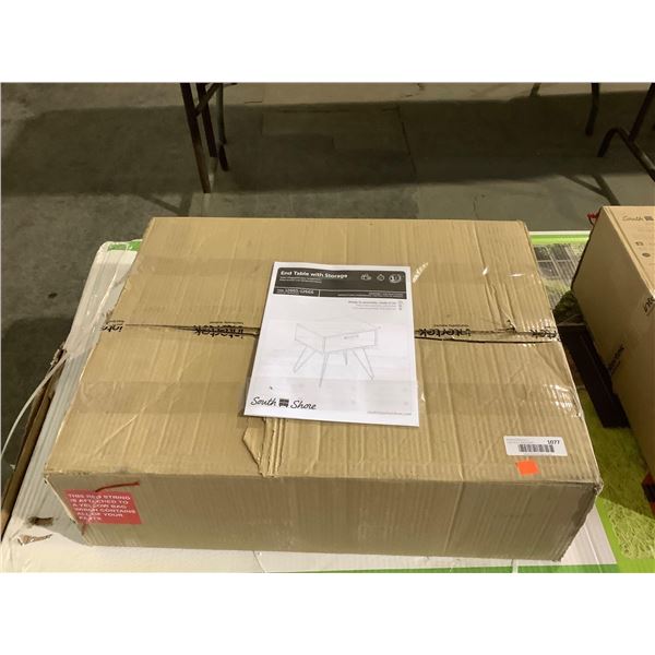 South Shore Furniture End Table w/ Storage (20in x 21in x 16in)