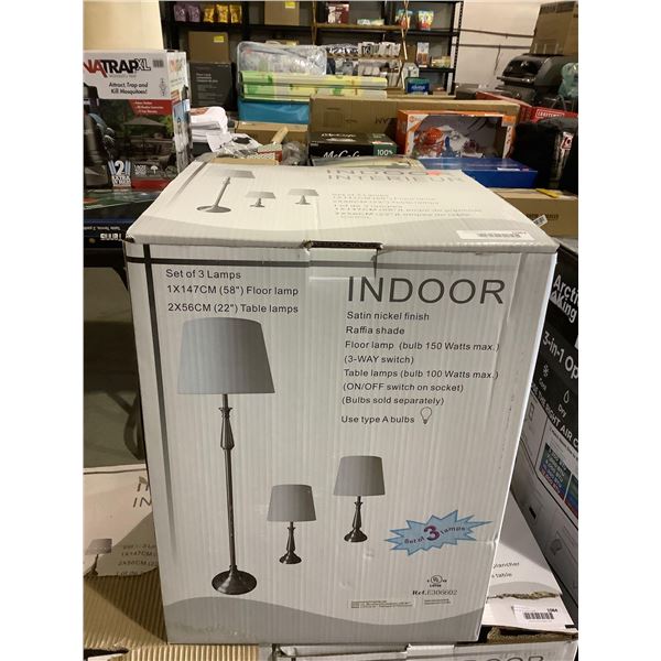 Indoor Set of Table/Floor Lamps