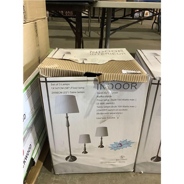 Indoor Set of Table/Floor Lamps