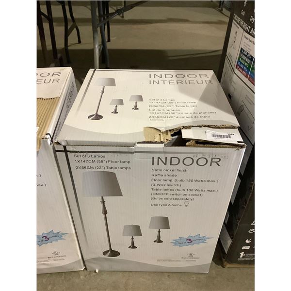 Indoor Set of Table/Floor Lamps