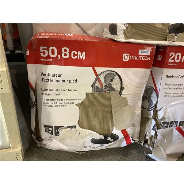 Utilitech 20in Heavy Duty Steel Outdoor Pedestal Fan