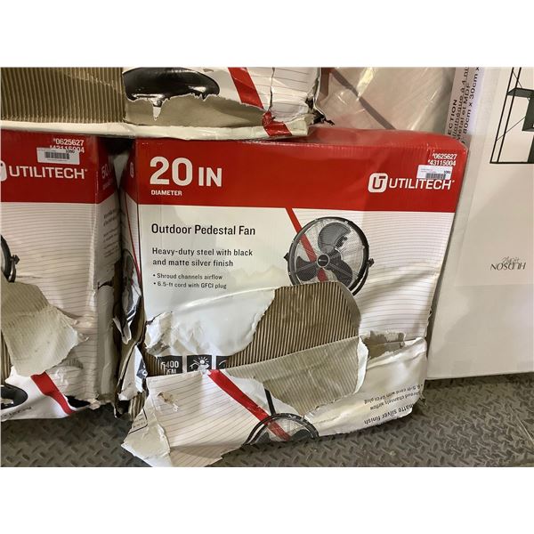 Utilitech 20in Heavy Duty Steel Outdoor Pedestal Fan