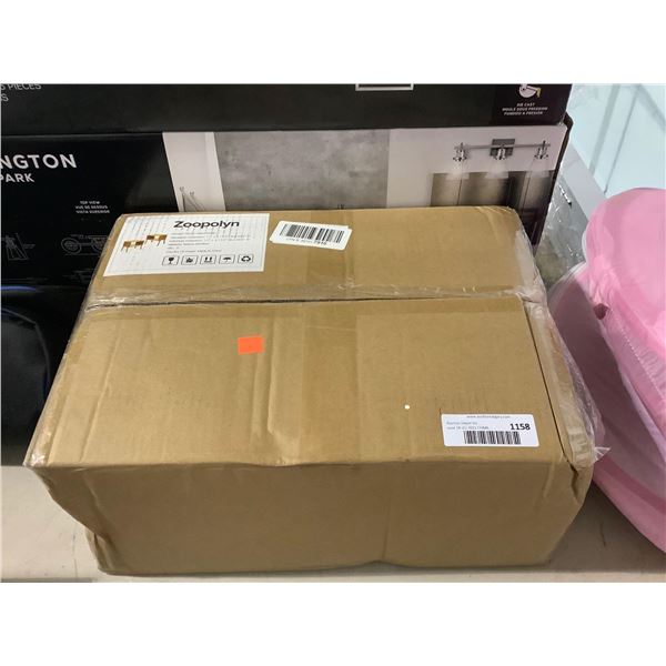 Zoopolyn Bamboo Nightstand Set (17in x 11.5in x 16.5in)