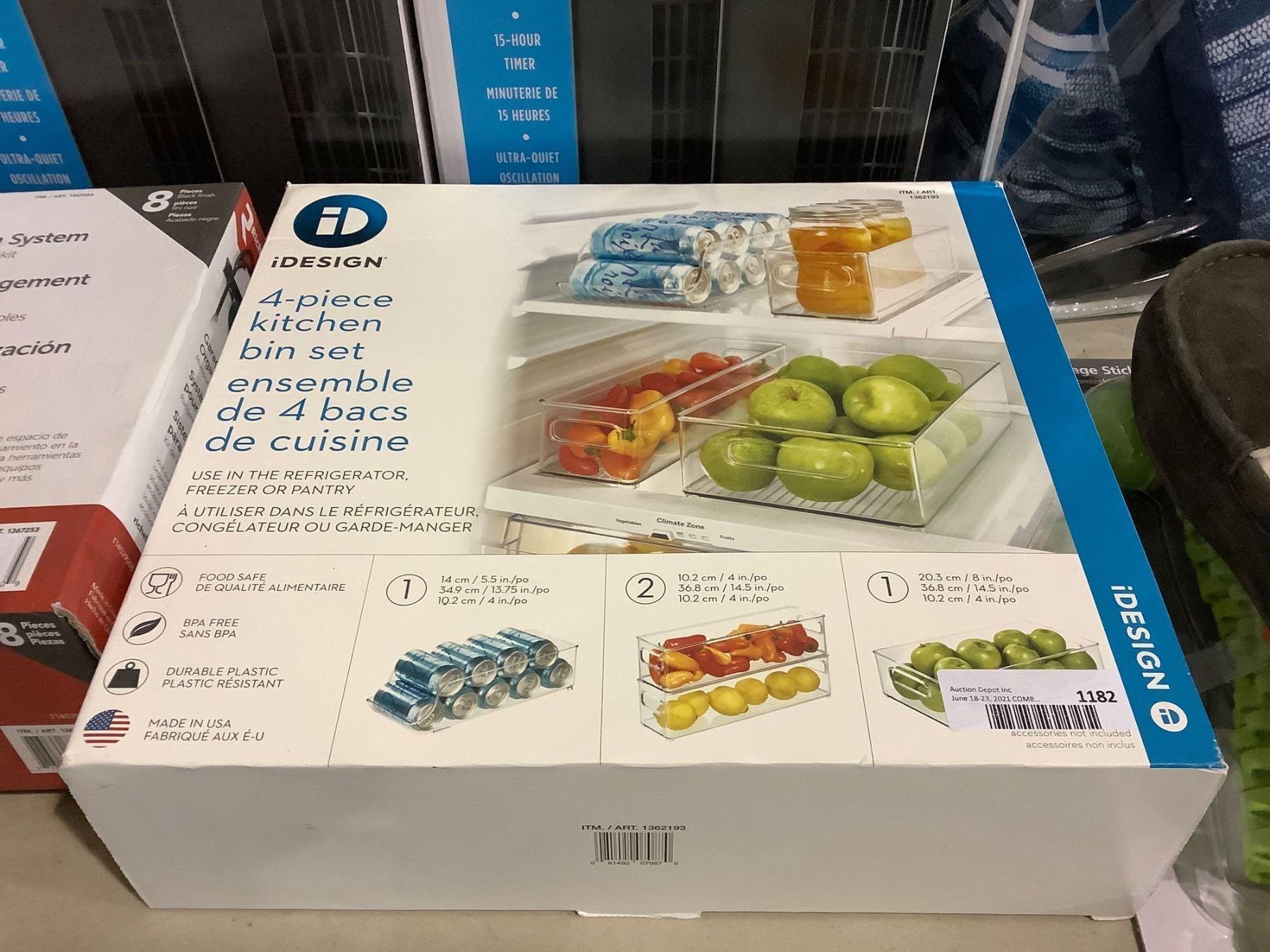 iDesign 4Piece Kitchen Bin Set