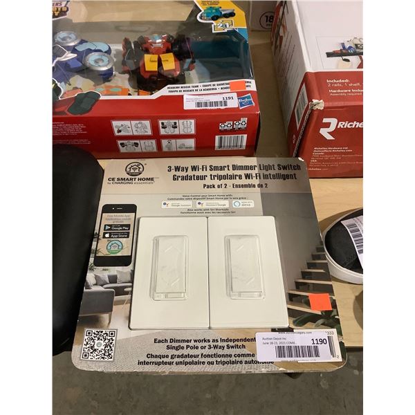 CE Smart Home 3-Way Wi-Fi Smart Dimmer Light Switch Set