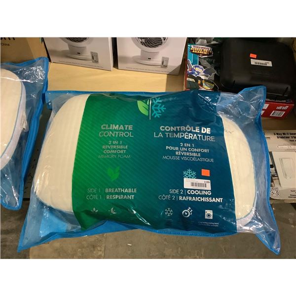 Climate Control 2-in-1 Reversible Memory Foam Pillow
