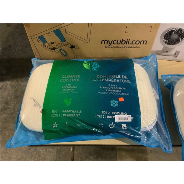 Climate Control 2-in-1 Reversible Memory Foam Pillow