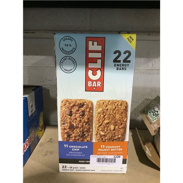 Cliff Energy Bars Peanutbutter/Chocolate Chip (22 x 68g)