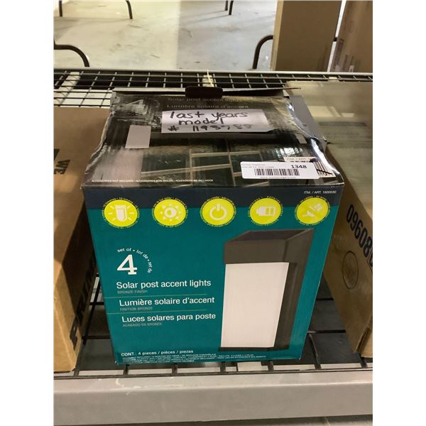 Naturally Solar Solar Post Accent Lights (3.2in x 8in)