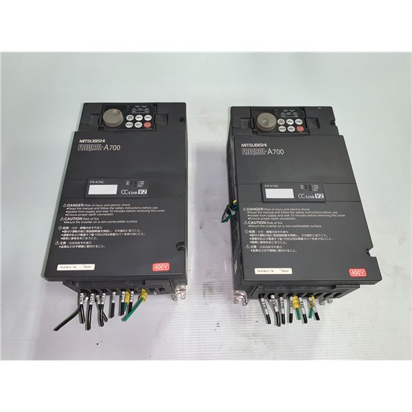 (2) - Mitsubishi FR-A740-0.75K Inverters
