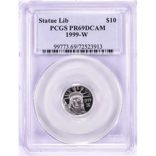 1999-W $10 Proof Platinum American Liberty Coin PCGS PR69DCAM
