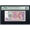 Image 1 : 1964 Bermuda 10 Pounds Banknote Pick# 22 PMG Superb Gem Uncirculated 68EPQ