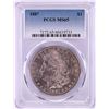 Image 1 : 1887 $1 Morgan Silver Dollar Coin PCGS MS65 Nice Toning