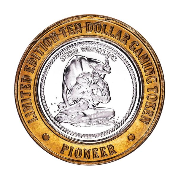 .999 Fine Silver Pioneer Laughlin, NV $10 Limited Edition Gaming Token