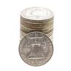 Image 2 : Roll of (20) Mixed Date Franklin Half Dollar Coins
