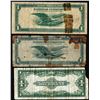 Image 2 : Lot of (3) Large Size U.S. $1 Federal Reserve and Silver Certificate Notes