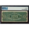 Image 2 : 1861 $5 Demand Note New York Fr.1 PMG Very Fine 25