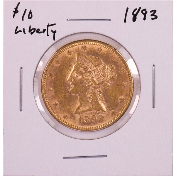 1893 $10 Liberty Head Eagle Gold Coin