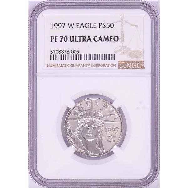 1997-W $50 Proof Platinum American Eagle Coin NGC PF70 Ultra Cameo