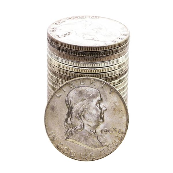 Roll of (20) Mixed Date Franklin Half Dollar Coins