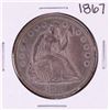 Image 1 : 1867 Seated Liberty Silver Dollar