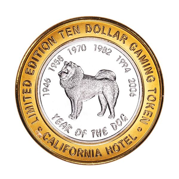 .999 Silver Sam Boyd's California Hotel $10 Casino Limited Edition Gaming Token