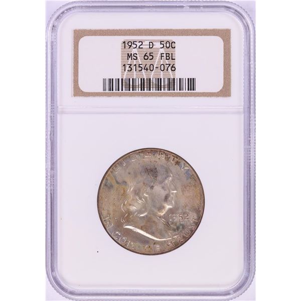 1952-D Franklin Half Dollar Coin NGC MS65FBL