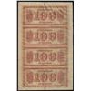 Image 2 : Uncut Sheet of $100 Citizens Bank of Louisiana Obsolete Notes