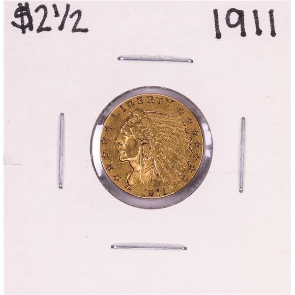 1911 $2 1/2 Indian Head Quarter Eagle Gold Coin