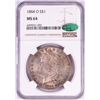 Image 1 : 1884-O $1 Morgan Silver Dollar Coin NGC MS64 CAC Nice Toning