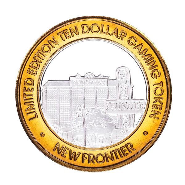 .999 Silver The New Frontier Las Vegas $10 Casino Limited Edition Gaming Token