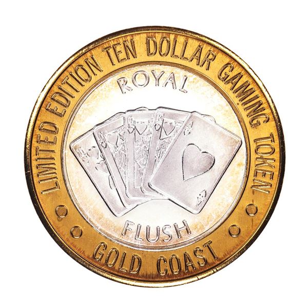 .999 Fine Silver Gold Coast Las Vegas $10 Casino Limited Edition Gaming Token