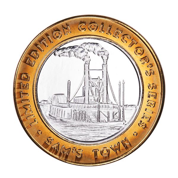.999 Silver Sam's Town Robinsonville, MI $10 Casino Limited Edition Gaming Token