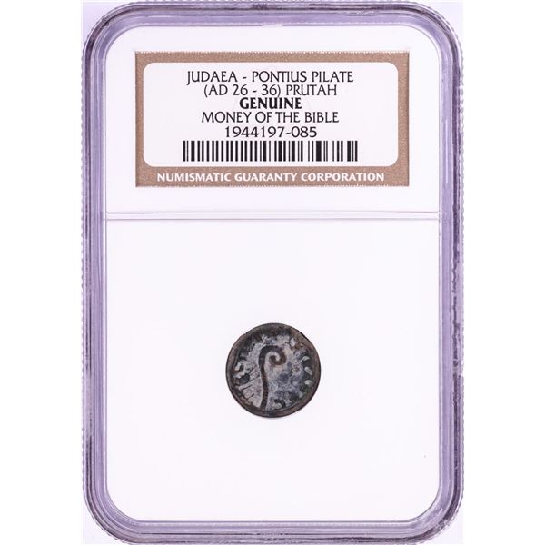 26-36 AD Judaea Pontius Pilate Prutah Ancient Coin NGC Genuine