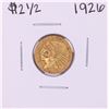 Image 1 : 1926 $2 1/2 Indian Head Quarter Eagle Gold Coin