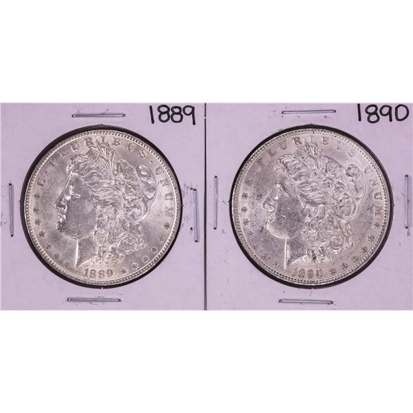 Lot of 1889-1890 $1 Morgan Silver Dollar Coins