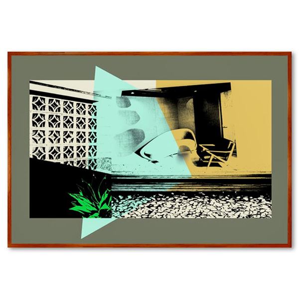 Claudio Santini "Domestic Landscape" Limited Edition Mixed Media on Canvas