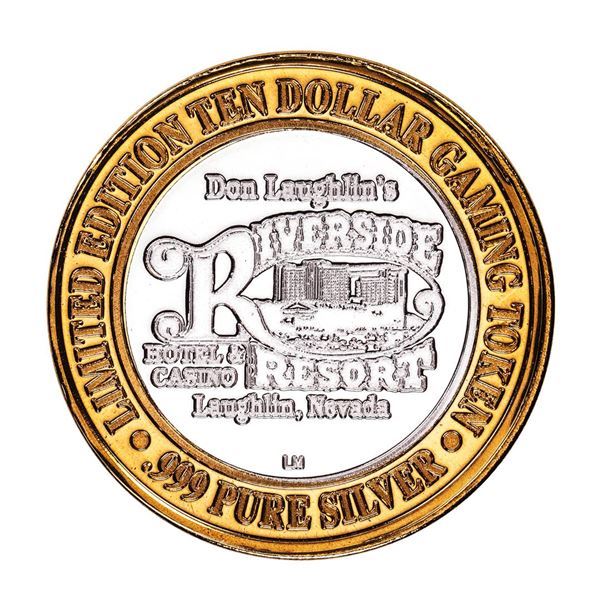 .999 Silver Riverside Resort Casino Laughlin, NV $10 Limited Edition Gaming Token