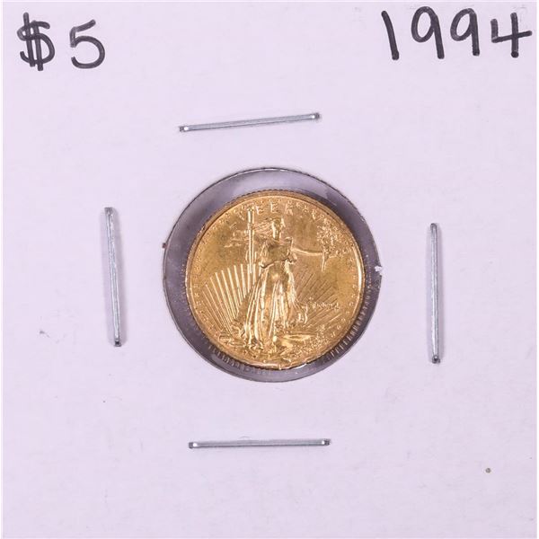 1994 $5 American Gold Eagle Coin - Damaged
