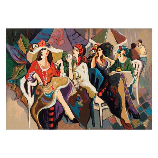 Isaac Maimon "Cafe Parasol" Limited Edition Serigraph on Paper