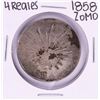 Image 1 : 1858 ZoMO Mexico 4 Reales Silver Coin