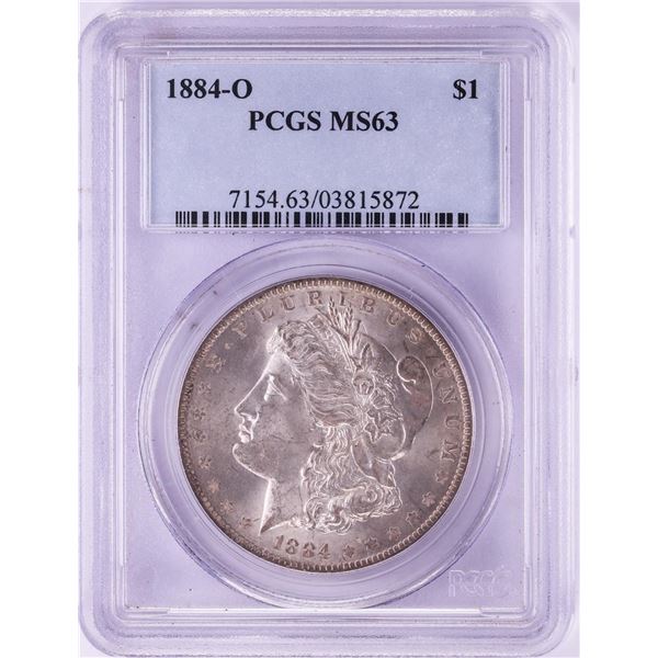 1884-O $1 Morgan Silver Dollar Coin PCGS MS63