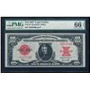 Image 1 : 1923 $10 'Poker Chip' Legal Tender Note Fr.123 PMG Gem Uncirculated 66EPQ