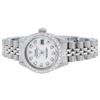 Image 8 : Rolex Ladies Stainless Steel Diamond Oyster Perpetual Datejust Wristwatch