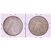 Image 2 : Lot of 1934-S & 1935-S $1 Peace Silver Dollar Coins